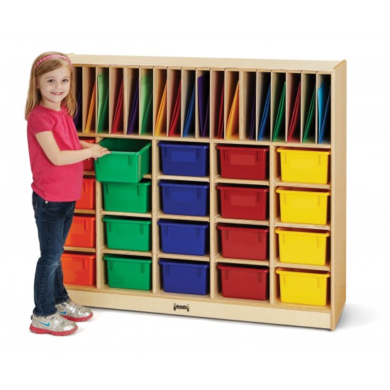 Jonti-Craft Classroom Organizer - with Colored Cubbie-Trays