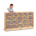 Jonti-Craft 20 Cubbie-Tray Mobile Storage - with Clear Trays