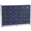 Rainbow Accents 25 Cubbie-Tray Mobile Storage - with Trays - Navy