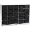 Rainbow Accents 25 Cubbie-Tray Mobile Storage - with Trays - Black