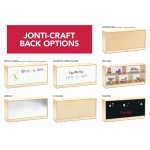 Jonti-Craft 25 Cubbie-Tray Mobile Fold-n-Lock - with Clear Trays