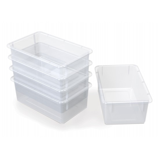 Jonti-Craft 30 Cubbie-Tray Mobile Storage - with Clear Trays