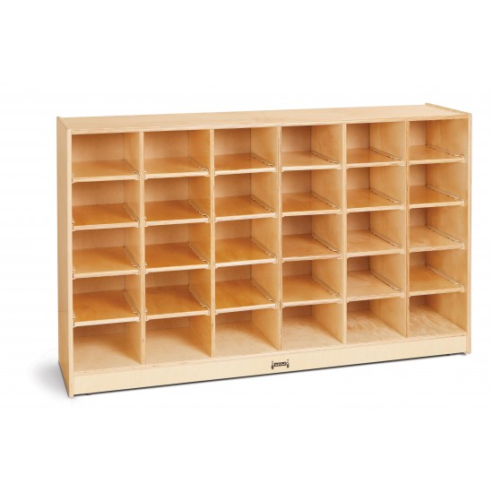 Jonti-Craft 30 Cubbie-Tray Mobile Storage - with Colored Trays