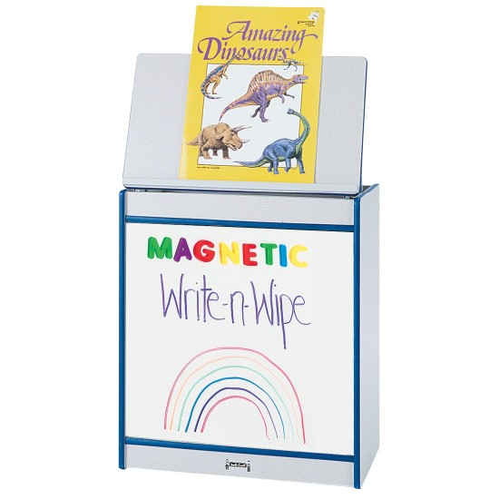 Rainbow Accents Big Book Easel - Magnetic Write-n-Wipe - Blue