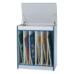 Rainbow Accents Big Book Easel - Magnetic Write-n-Wipe - Yellow