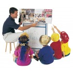 Rainbow Accents Big Book Easel - Write-n-Wipe - Red