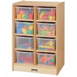 Jonti-Craft 8 Cubbie-Tray Mobile Unit - without Trays