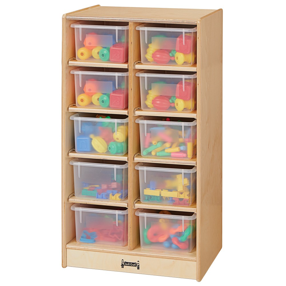 Jonti-Craft 10 Cubbie-Tray Mobile Unit - without Trays