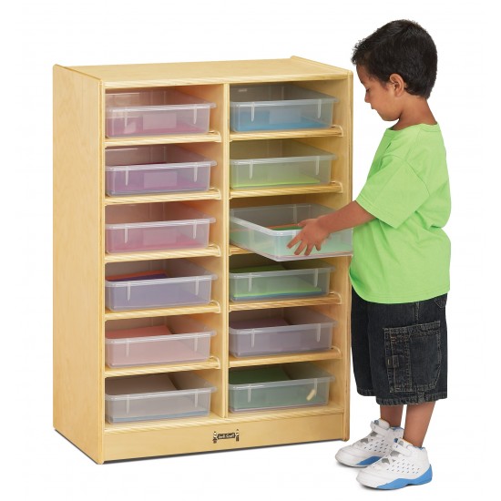 Jonti-Craft 12 Paper-Tray Mobile Storage - with Colored Paper-Trays
