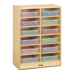 Jonti-Craft 12 Paper-Tray Mobile Storage - with Colored Paper-Trays