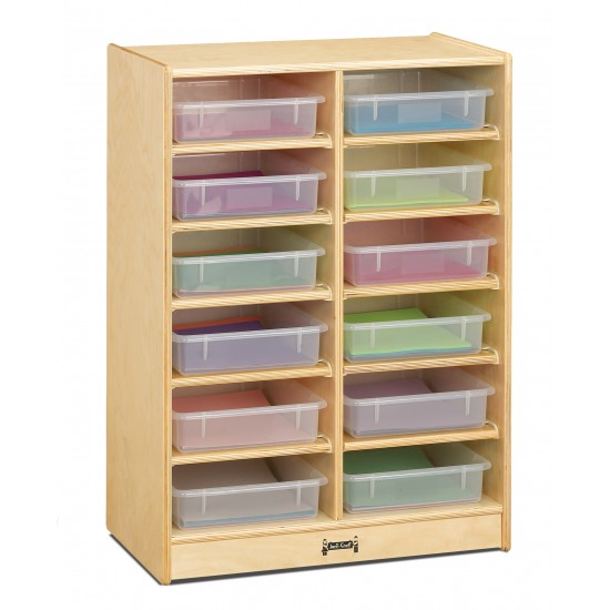 Jonti-Craft 12 Paper-Tray Mobile Storage - with Colored Paper-Trays
