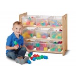 Jonti-Craft Cubbie-Tray Storage Rack - with Clear Cubbie-Trays