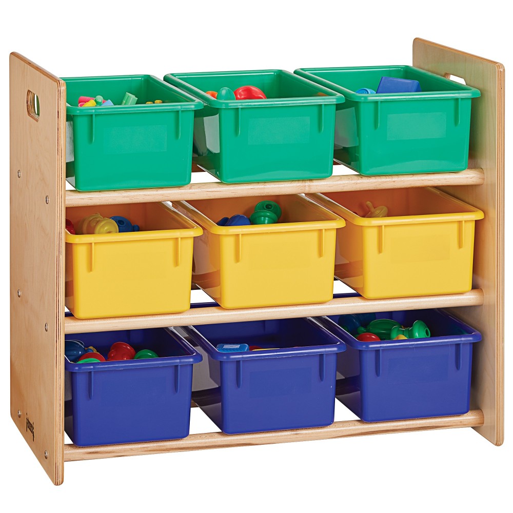 Jonti-Craft Cubbie-Tray Storage Rack - with Colored Cubbie-Trays