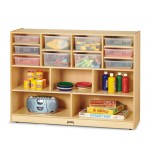 Jonti-Craft Super-Sized Combo Mobile Storage Unit - with Colored Bins