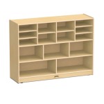 Jonti-Craft Super-Sized Combo Mobile Storage Unit - with Colored Bins