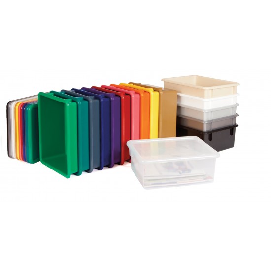 Jonti-Craft Super-Sized Combo Mobile Storage Unit - with Colored Bins
