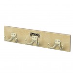 Jonti-Craft Wall Mount Coat Rail - 3 Hooks