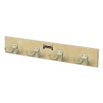 Jonti-Craft Wall Mount Coat Rail - 3 Hooks