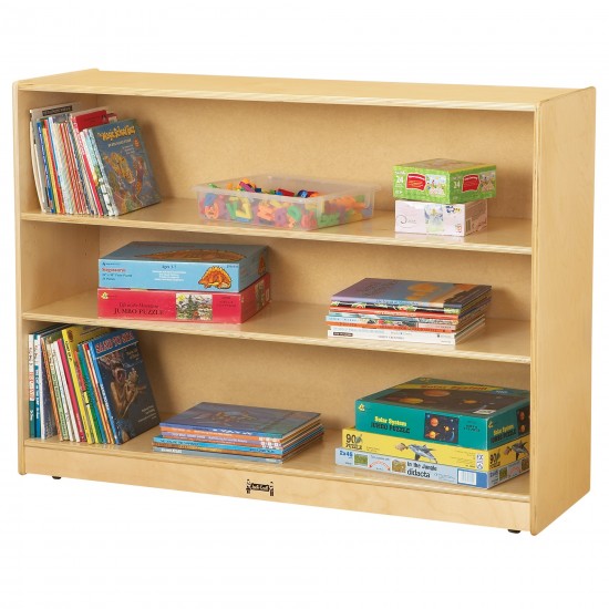 Jonti-Craft Super-Sized Adjustable Mobile Straight-Shelf