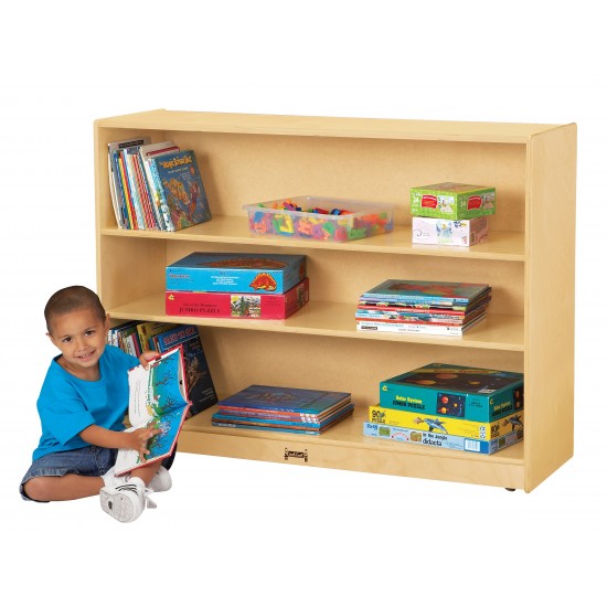 Jonti-Craft Super-Sized Adjustable Mobile Straight-Shelf