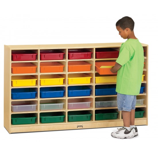 Jonti-Craft 30 Paper-Tray Mobile Storage - with Colored Paper-Trays