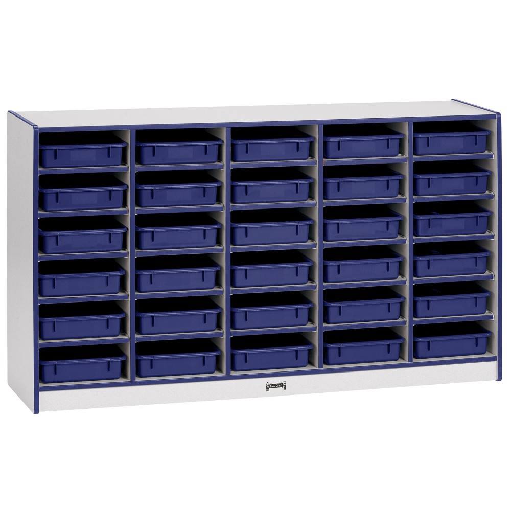 Rainbow Accents 30 Paper-Tray Mobile Storage - with Paper-Trays - Blue Rainbow Accents 30 Paper-Tray Mobile Storage - with Paper-Trays - Blue
