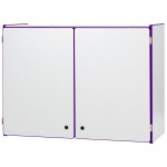 Rainbow Accents Lockable Wall Cabinet - Purple