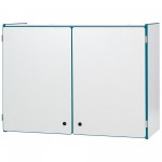 Rainbow Accents Lockable Wall Cabinet - Teal