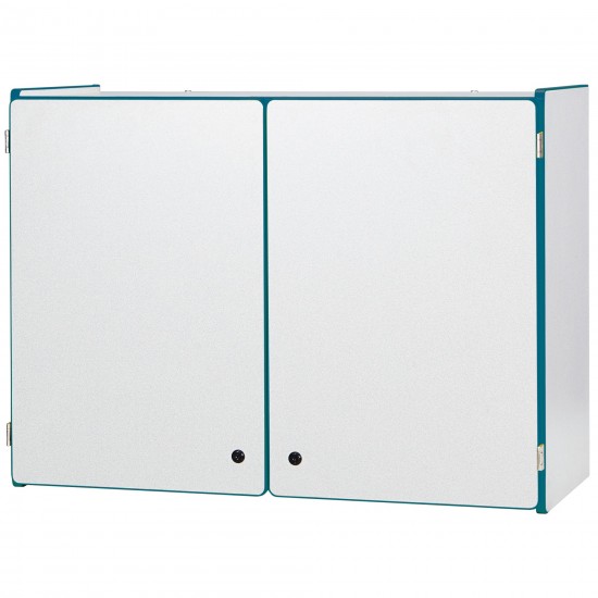 Rainbow Accents Lockable Wall Cabinet - Teal