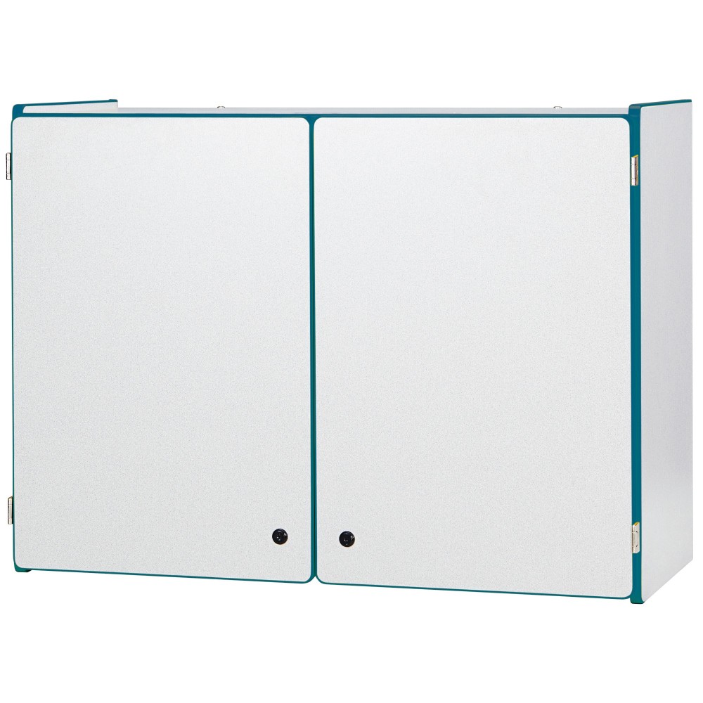 Rainbow Accents Lockable Wall Cabinet - Teal Rainbow Accents Lockable Wall Cabinet - Teal