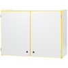 Rainbow Accents Lockable Wall Cabinet - Yellow