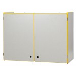 Rainbow Accents Lockable Wall Cabinet - Yellow
