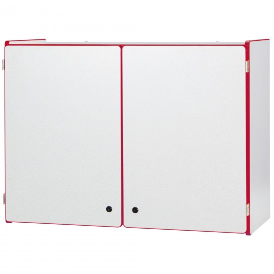 Rainbow Accents Lockable Wall Cabinet - Red