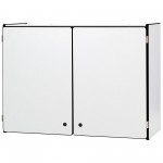 Rainbow Accents Lockable Wall Cabinet - Black