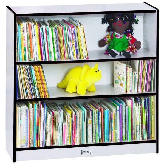 Rainbow Accents Short Bookcase - Black - RTA