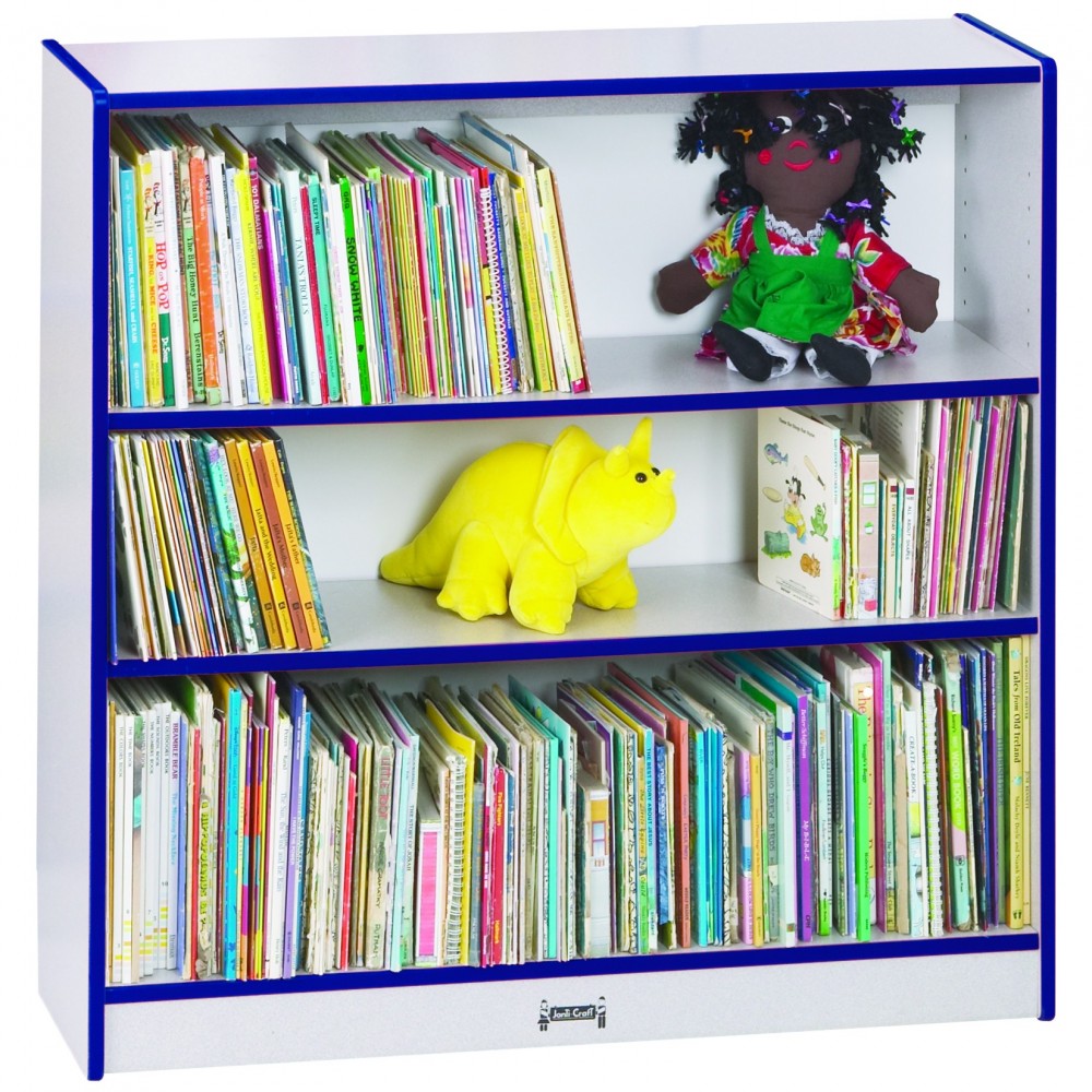 Rainbow Accents Short Bookcase - Blue Rainbow Accents Short Bookcase - Blue