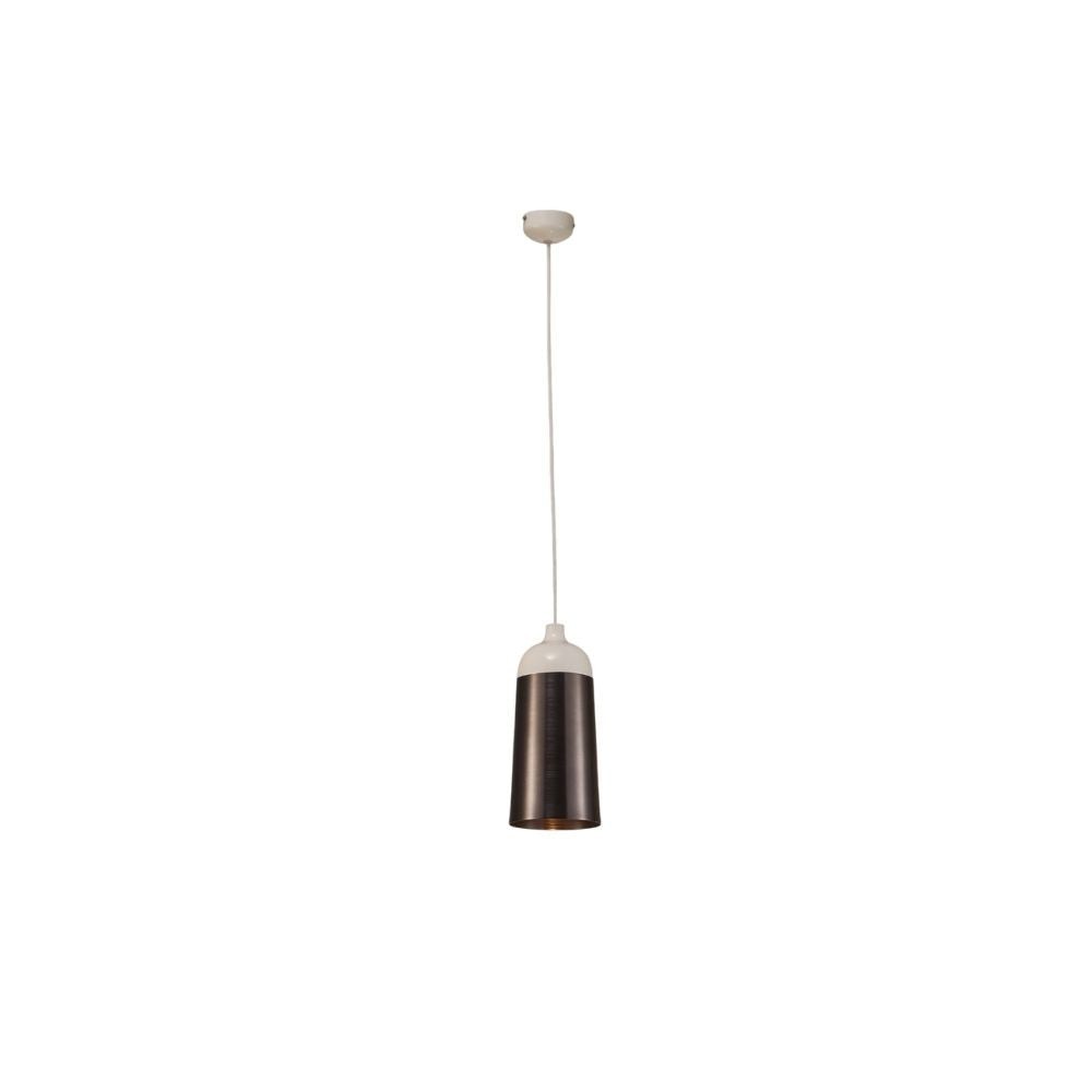 Abel Pendant Lamp, Silver and White Aluminium Abel Pendant Lamp, Silver and White Aluminium