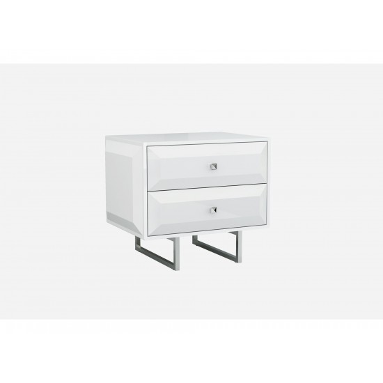 Abrazo Night Stand high gloss white