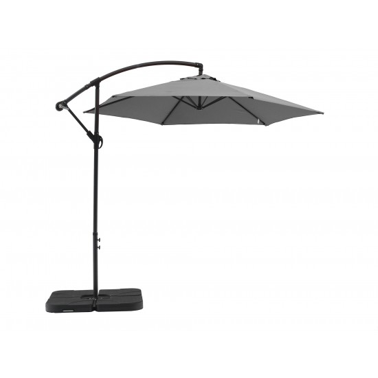 Aiden Outdoor Standing Umbrella, Polyester fabric in Grey