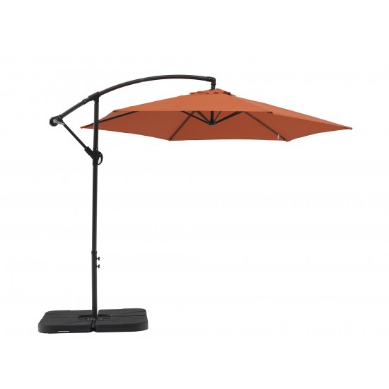 Aiden Outdoor Standing Umbrella, Polyester fabric in Orange