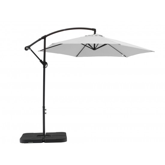 Aiden Outdoor Standing Umbrella, Polyester fabric in White