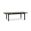 Alum indoor / Outdoor Extendable Dining Table Grey Aluminium