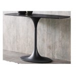 Amarosa Console Table, clear glass, ceramic top