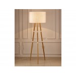 Amber Floor Lamp White