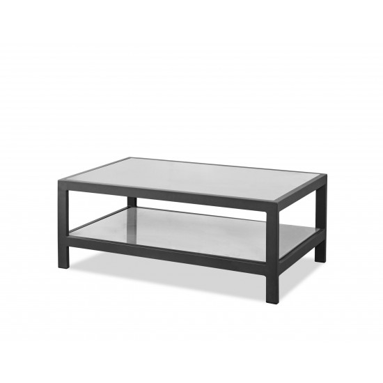 Angelina outdoor / indoor coffee table, White Aluminium frame