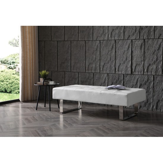 Angelina outdoor / indoor coffee table, White Aluminium frame