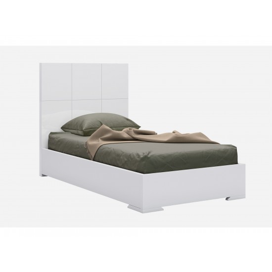 Anna Bed Twin, High Gloss White