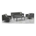 Ashton 4-Piece Outdoor Collection, Dark Gray Aluminum Frame