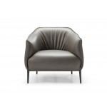 Benbow Leisure Chair, Dark Grey Faux leather