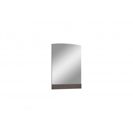 Berlin Rectangular Mirror in High Gloss Chestnut Grey
